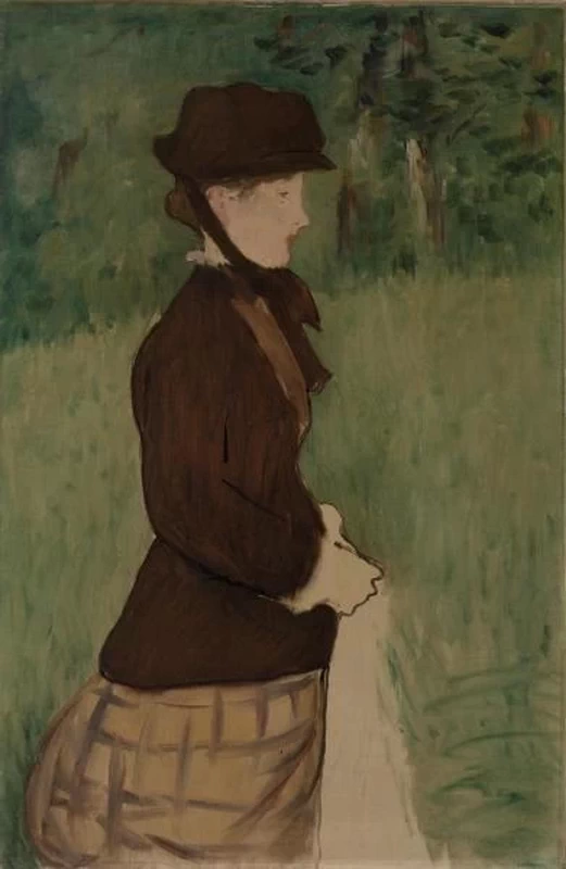   87-Édouard Manet, Donna che passeggia nel giardino, 1881